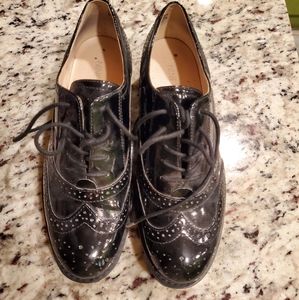 Nine west shoes black oxfort